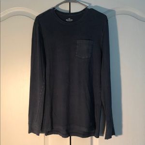 Dark blue long sleeve Hollister Shirt